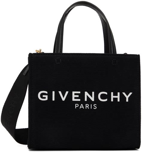canvas givenchy logo cabas en cuir
